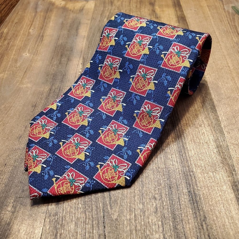 Barbara Blank All Silk French Horn Neck Tie